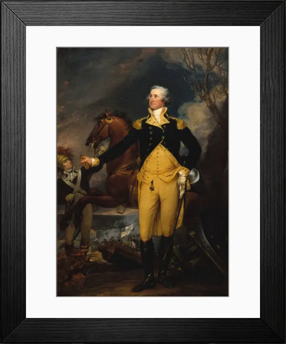 Framed Print : George Washington before the Battle of Trenton, ca. 1792-94. Creator: John Trumbull Framed Print : George Washington before the Battle of Trenton, ca. 1792-94. Creator: John Trumbull