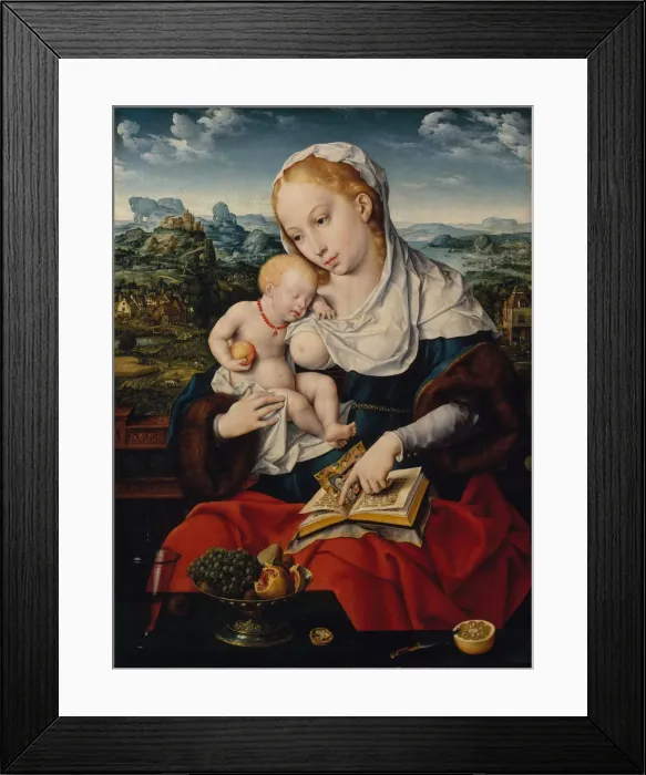 Framed Print : Virgin and Child, ca. 1525. Creator: Joos van Cleve Framed Print : Virgin and Child, ca. 1525. Creator: Joos van Cleve