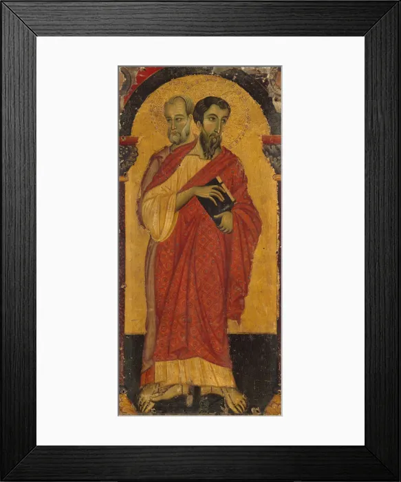 Framed Print : Saints Bartholomew and Simon, 1266-75. Creator: Master of Saint Francis of Assisi Framed Print : Saints Bartholomew and Simon, 1266-75. Creator: Master of Saint Francis of Assisi