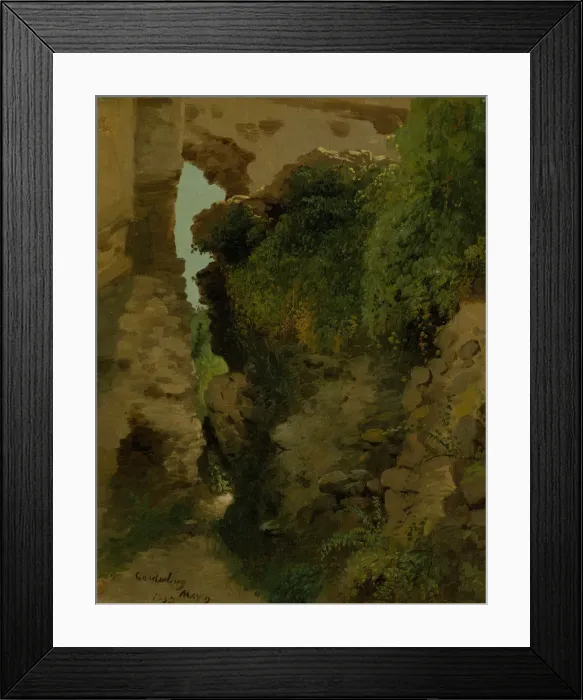 Framed Print : Godesberg, 1852. Creator: James McDougal Hart Framed Print : Godesberg, 1852. Creator: James McDougal Hart