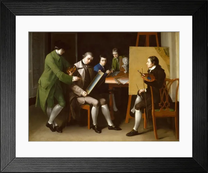 Framed Print : The American School, 1765. Creator: Matthew Pratt Framed Print : The American School, 1765. Creator: Matthew Pratt