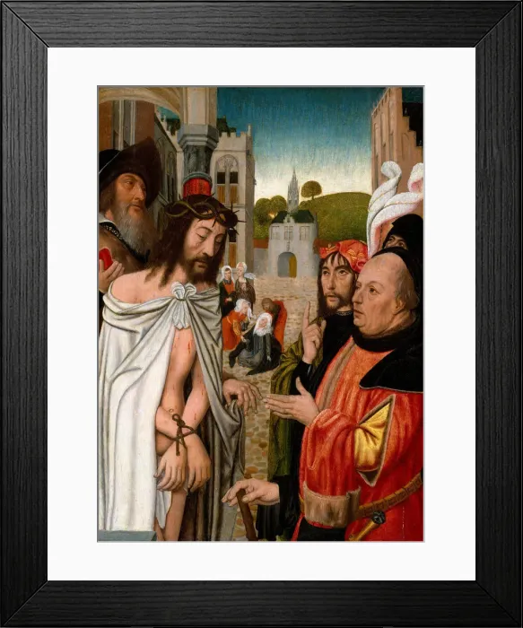 Framed Print : Christ Shown to the People, 1510-15. Creator: Jan Mostaert Framed Print : Christ Shown to the People, 1510-15. Creator: Jan Mostaert