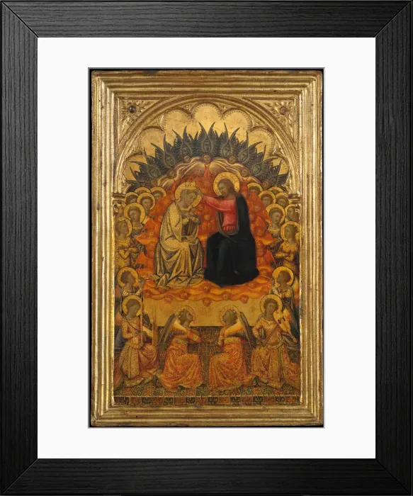 Framed Print : The Coronation of the Virgin, ca. 1380. Creator: Niccolo di Buonaccorso Framed Print : The Coronation of the Virgin, ca. 1380. Creator: Niccolo di Buonaccorso