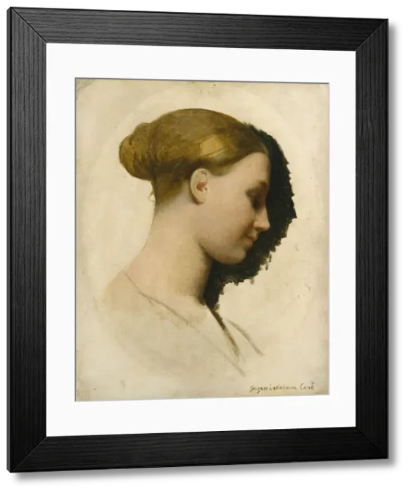 Framed Print : Madame Edmond Cave (Marie-Elisabeth Blavot, born 1810), ca. 1831-34. Creator Framed Print : Madame Edmond Cave (Marie-Elisabeth Blavot, born 1810), ca. 1831-34. Creator
