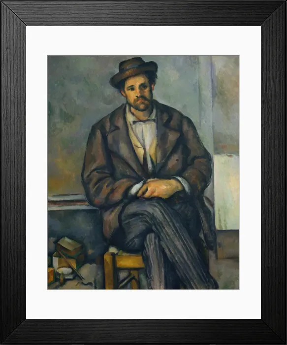 Framed Print : Seated Peasant, ca. 1892-96. Creator: Paul Cezanne Framed Print : Seated Peasant, ca. 1892-96. Creator: Paul Cezanne