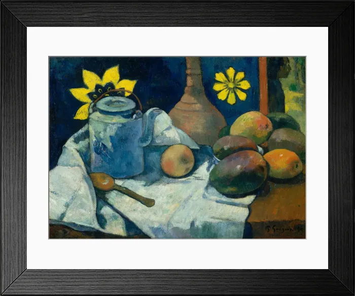 Framed Print : Still Life with Teapot and Fruit, 1896. Creator: Paul Gauguin Framed Print : Still Life with Teapot and Fruit, 1896. Creator: Paul Gauguin