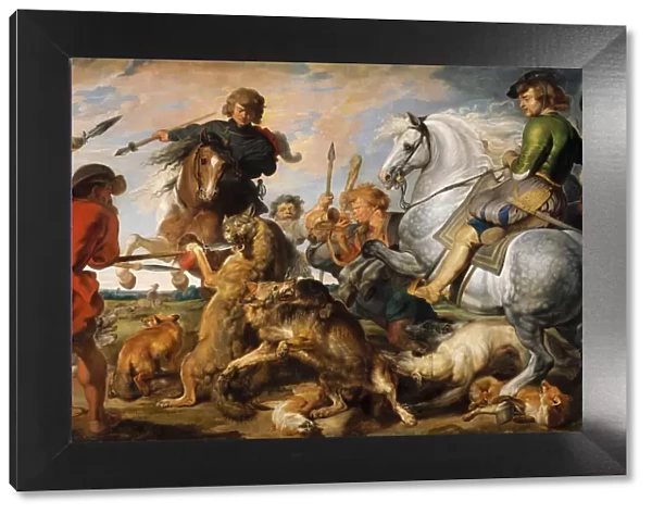 Wolf and Fox Hunt, ca. 1616. Creator: Peter Paul Rubens