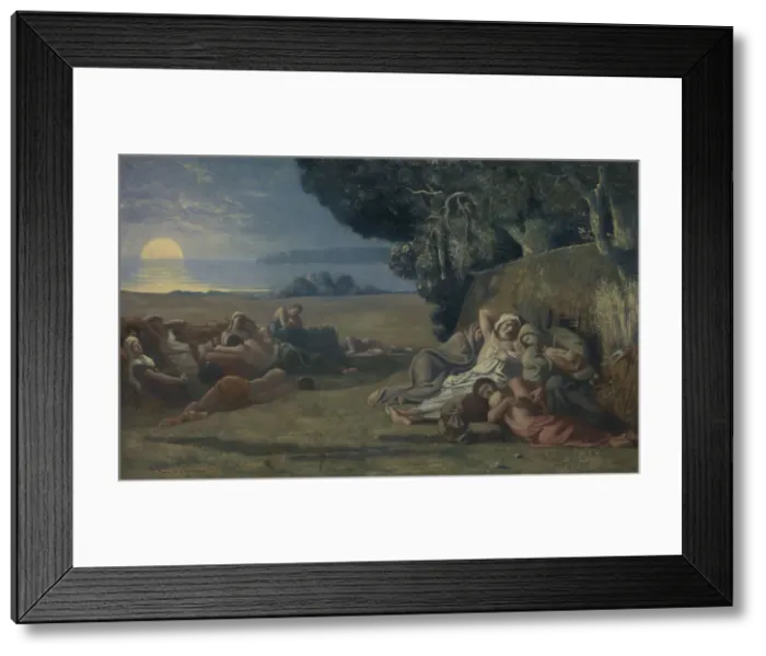 Framed Print : Sleep, ca. 1867-70. Creator: Pierre Puvis de Chavannes Framed Print : Sleep, ca. 1867-70. Creator: Pierre Puvis de Chavannes