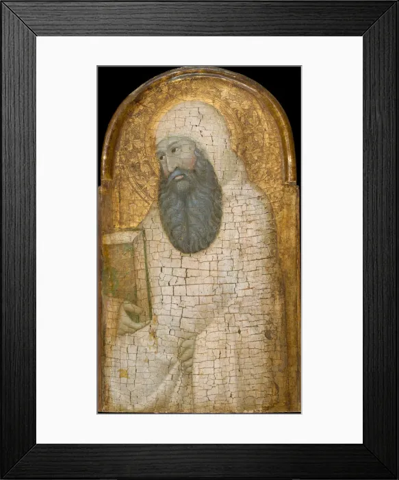 Framed Print : Saint Romuald, possibly ca. 1320-30. Creator: Guiduccio Palmerucci Framed Print : Saint Romuald, possibly ca. 1320-30. Creator: Guiduccio Palmerucci