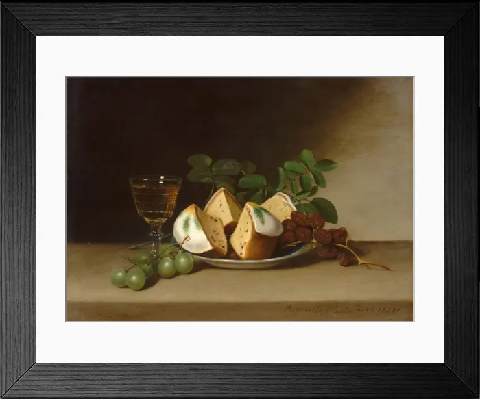 Framed Print : Still Life with Cake, 1818. Creator: Raphaelle Peale Framed Print : Still Life with Cake, 1818. Creator: Raphaelle Peale