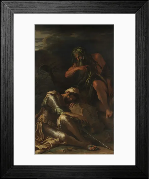 Framed Print : The Dream of Aeneas, 1660-65. Creator: Salvator Rosa Framed Print : The Dream of Aeneas, 1660-65. Creator: Salvator Rosa