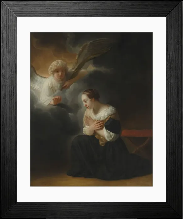 Framed Print : The Annunciation of the Death of the Virgin, ca. 1670. Creator: Samuel van Hoogstraten Framed Print : The Annunciation of the Death of the Virgin, ca. 1670. Creator: Samuel van Hoogstraten