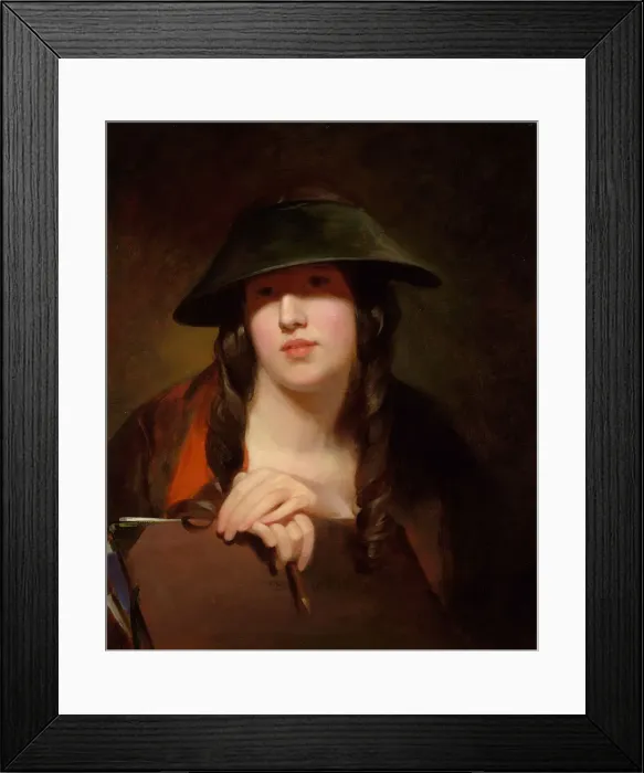 Framed Print : The Student, 1839. Creator: Thomas Sully Framed Print : The Student, 1839. Creator: Thomas Sully