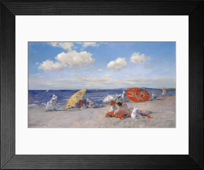 Framed Print : At the Seaside, ca. 1892. Creator: William Merritt Chase Framed Print : At the Seaside, ca. 1892. Creator: William Merritt Chase