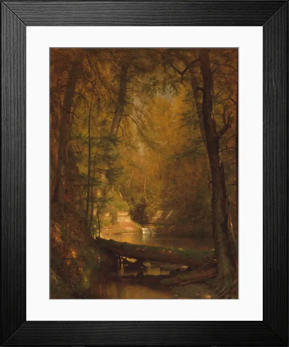 Framed Print : The Trout Pool, 1870. Creator: Worthington Whittredge Framed Print : The Trout Pool, 1870. Creator: Worthington Whittredge