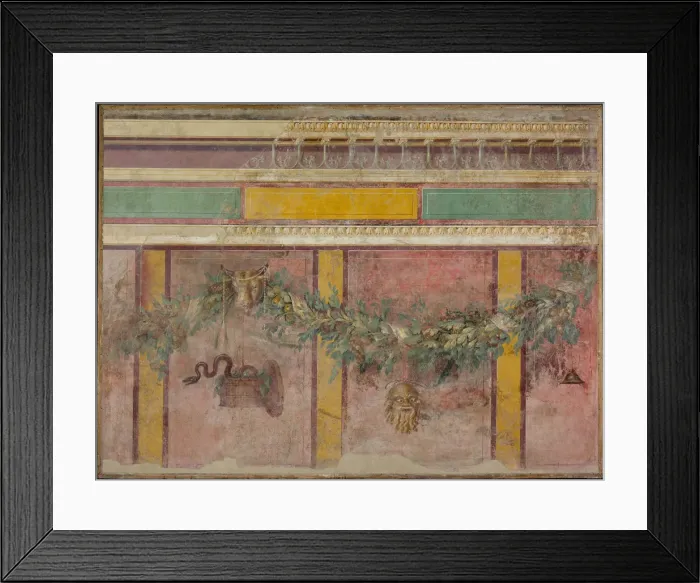 Framed Print : Wall painting from the west wall of Room L of the Villa of P. Fannius Synistor... ca Framed Print : Wall painting from the west wall of Room L of the Villa of P. Fannius Synistor... ca