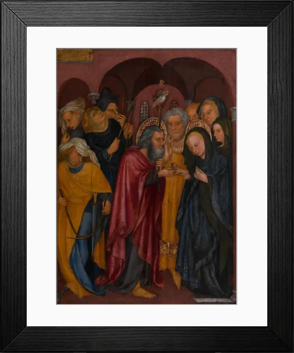 Framed Print : The Marriage of the Virgin, ca. 1430. Creator: Michelino da Besozzo Framed Print : The Marriage of the Virgin, ca. 1430. Creator: Michelino da Besozzo