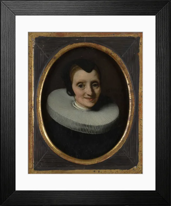 Framed Print : Portrait of a Woman, 1657. Creator: Nicolaes Maes Framed Print : Portrait of a Woman, 1657. Creator: Nicolaes Maes