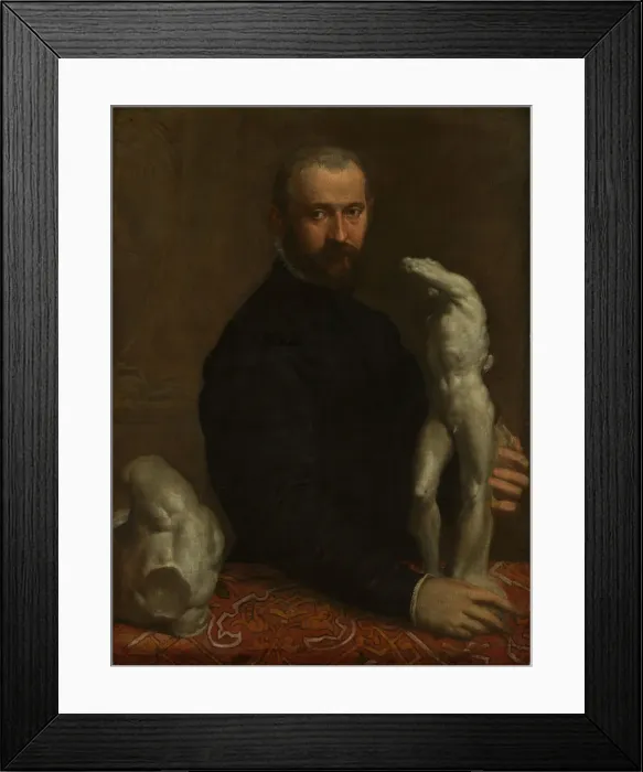 Framed Print : Alessandro Vittoria (1524 / 25-1608), ca. 1580. Creator: Paolo Veronese Framed Print : Alessandro Vittoria (1524 / 25-1608), ca. 1580. Creator: Paolo Veronese