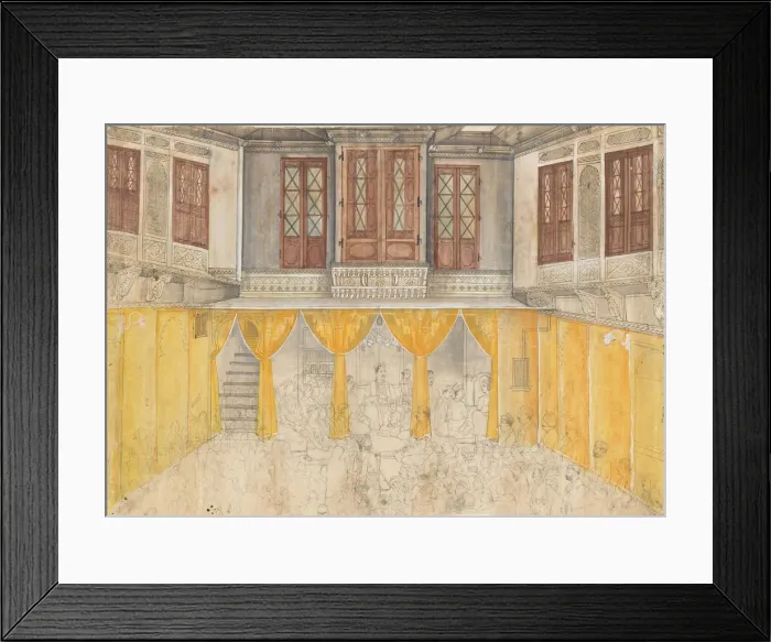 Framed Print : Palace Interior, ca. 1880-1900. Creator: Ragunath Framed Print : Palace Interior, ca. 1880-1900. Creator: Ragunath