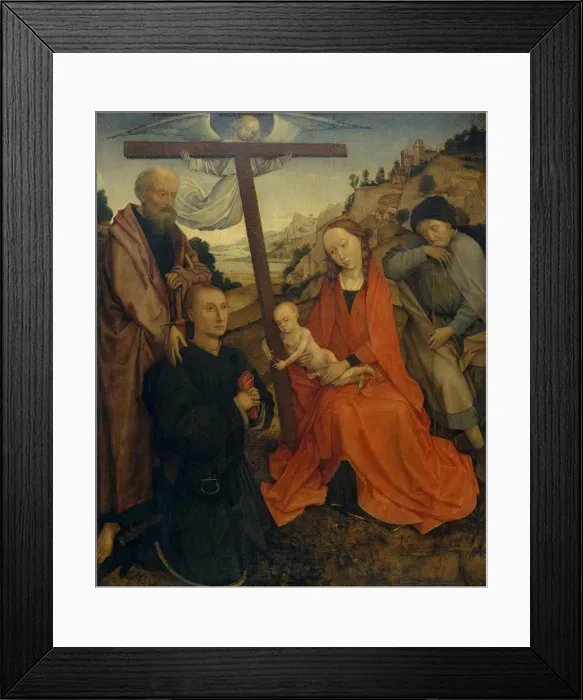 Framed Print : The Holy Family with Saint Paul and a Donor. Creator: Unknown Framed Print : The Holy Family with Saint Paul and a Donor. Creator: Unknown