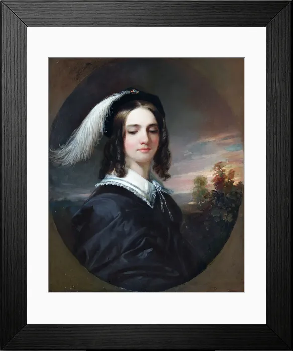 Framed Print : Mary Inman, 1844. Creator: Daniel Huntington