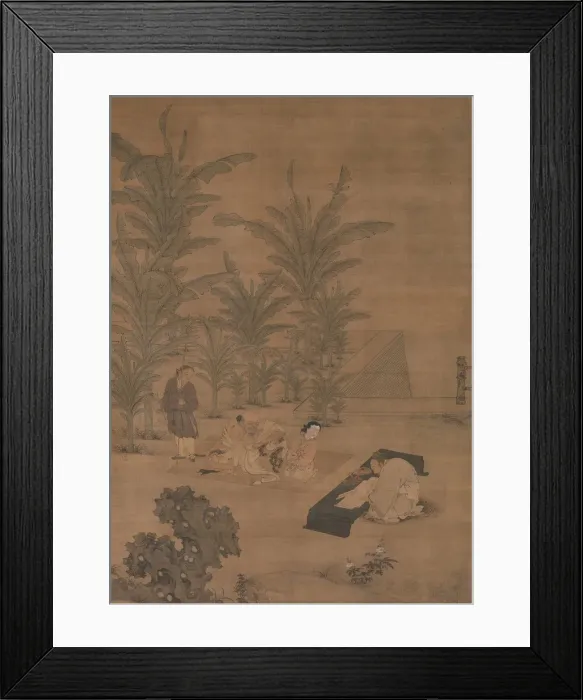 Framed Print : The Scholar Fu Sheng Transmitting the Book of Documents, 15th-mid-16th century. Creator: Du Jin Framed Print : The Scholar Fu Sheng Transmitting the Book of Documents, 15th-mid-16th century. Creator: Du Jin