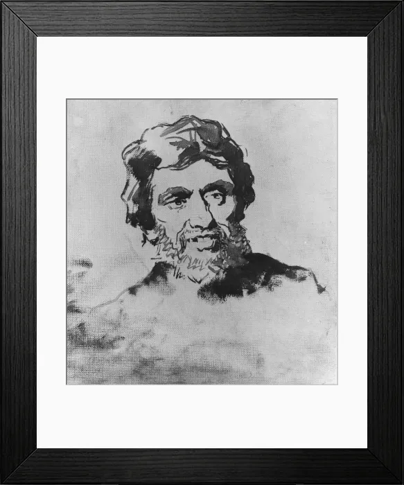 Framed Print : A Fisherman. Creator: Eastman Johnson Framed Print : A Fisherman. Creator: Eastman Johnson