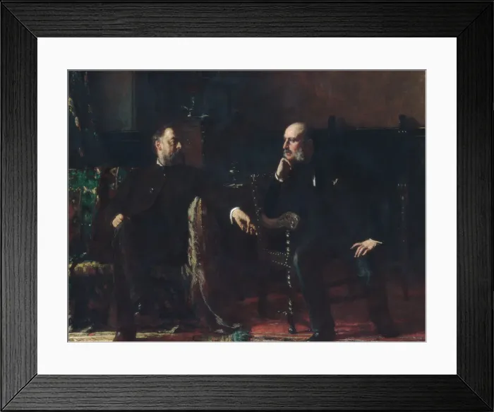 Framed Print : The Funding Bill, 1881. Creator: Eastman Johnson Framed Print : The Funding Bill, 1881. Creator: Eastman Johnson