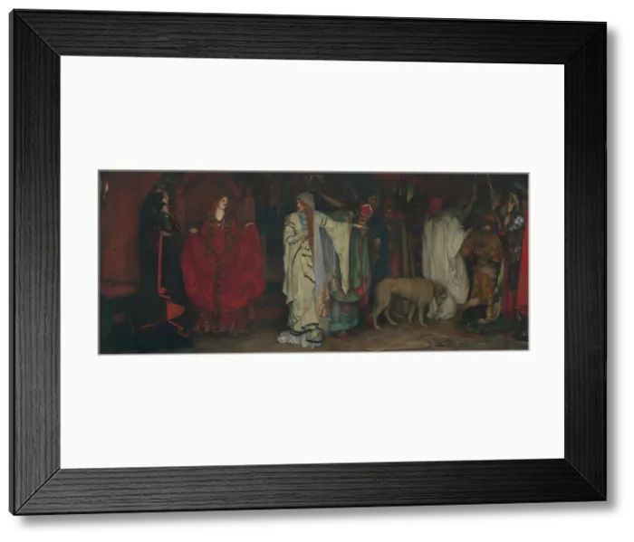 Framed Print : King Lear, Act I, Scene I, 1898. Creator: Edwin Austin Abbey Framed Print : King Lear, Act I, Scene I, 1898. Creator: Edwin Austin Abbey