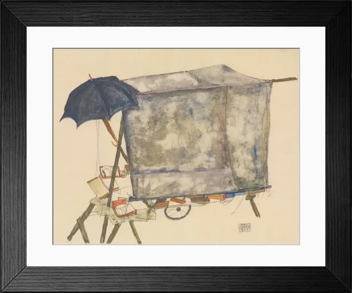 Framed Print : Street Cart, 1914. Creator: Egon Schiele Framed Print : Street Cart, 1914. Creator: Egon Schiele