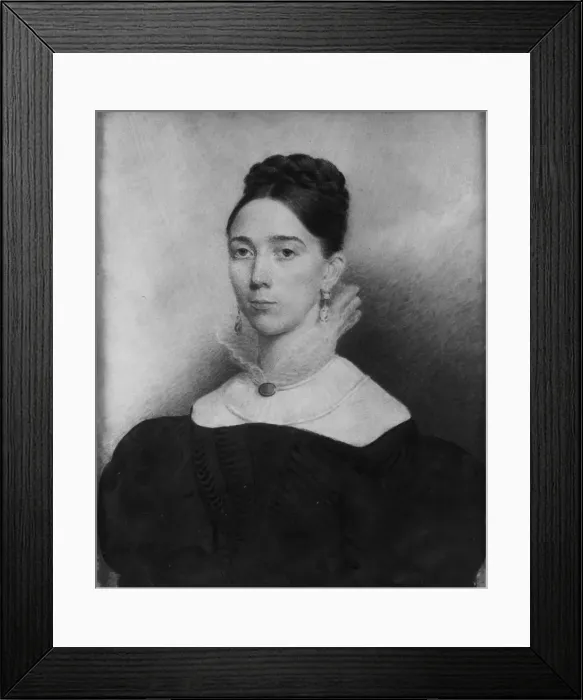 Framed Print : Alice Goudry, ca. 1830-35. Creator: Eliza Goodridge Framed Print : Alice Goudry, ca. 1830-35. Creator: Eliza Goodridge