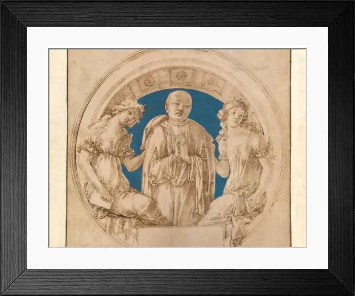 Framed Print : Design for a Wall Monument, ca. 1490. Creator: Francesco di Giorgio Martini Framed Print : Design for a Wall Monument, ca. 1490. Creator: Francesco di Giorgio Martini