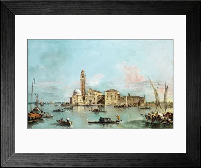 Framed Print : The Island of San Michele, Venice, 1770s. Creator: Francesco Guardi Framed Print : The Island of San Michele, Venice, 1770s. Creator: Francesco Guardi