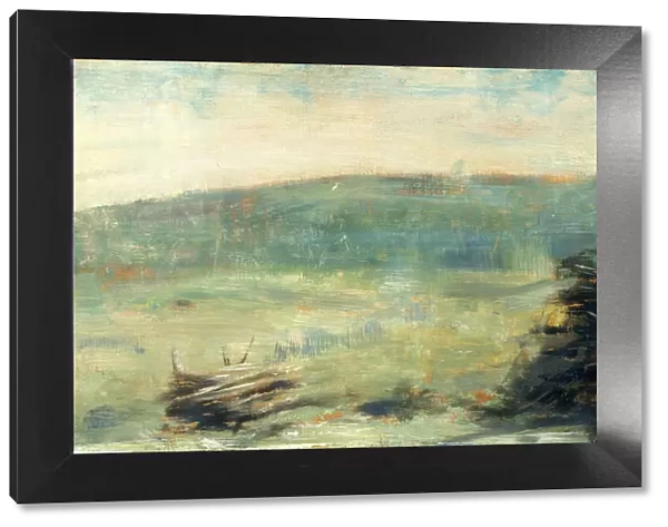 Landscape at Saint-Ouen, 1878 or 1879. Creator: Georges-Pierre Seurat