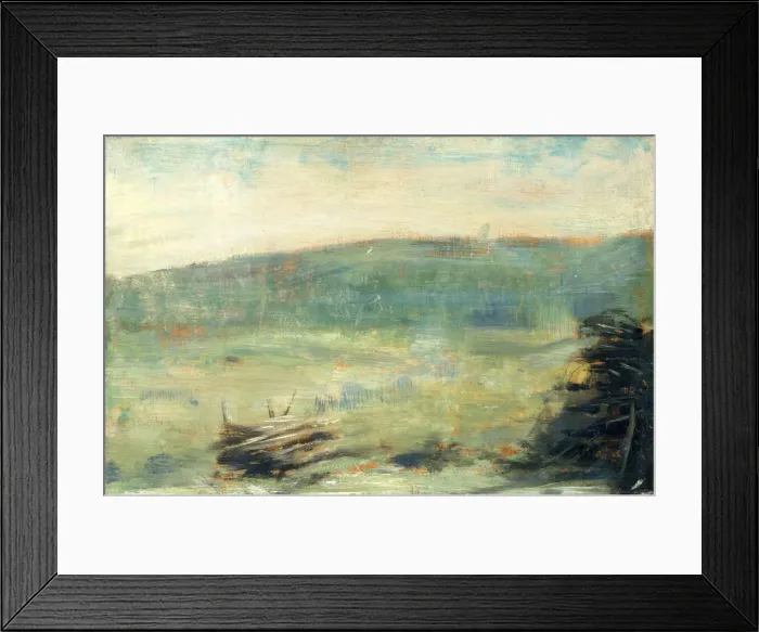 Framed Print : Landscape at Saint-Ouen, 1878 or 1879. Creator: Georges-Pierre Seurat Framed Print : Landscape at Saint-Ouen, 1878 or 1879. Creator: Georges-Pierre Seurat
