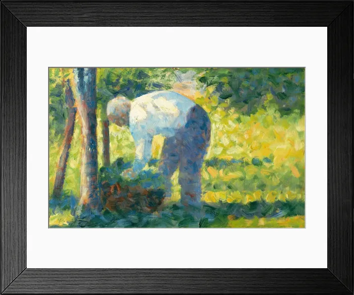 Framed Print : The Gardener, 1882-83. Creator: Georges-Pierre Seurat Framed Print : The Gardener, 1882-83. Creator: Georges-Pierre Seurat