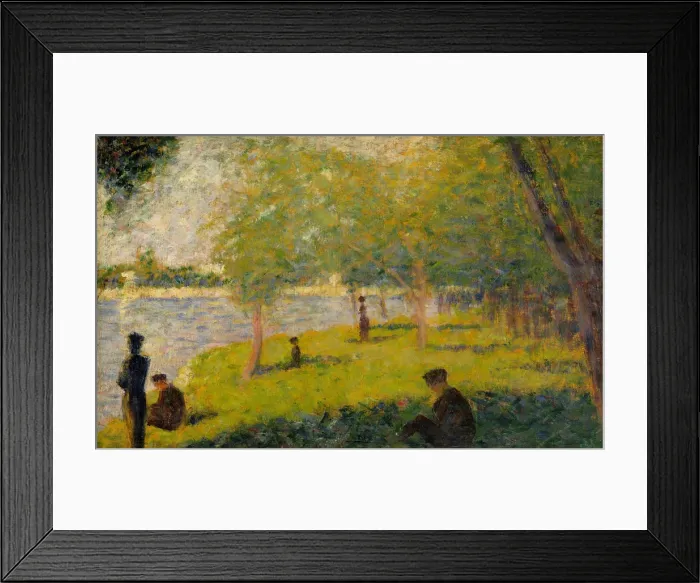 Framed Print : Study for A Sunday on La Grande Jatte, 1884. Creator: Georges-Pierre Seurat Framed Print : Study for A Sunday on La Grande Jatte, 1884. Creator: Georges-Pierre Seurat
