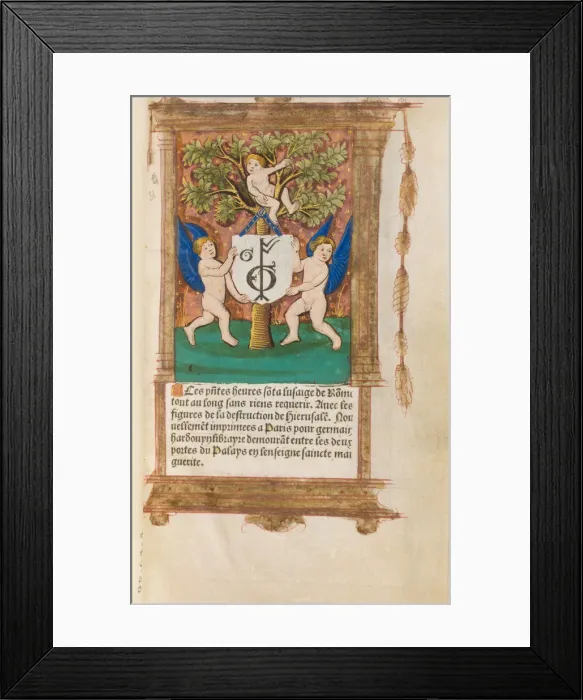 Framed Print : Book of Hours, 1518-21. Creators: Gilles Hardouyn, Germain Hardouyn Framed Print : Book of Hours, 1518-21. Creators: Gilles Hardouyn, Germain Hardouyn