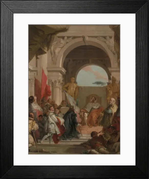 Framed Print : The Investiture of Bishop Harold as Duke of Franconia, ca. 1751-52. Creator: Giovanni Battista Tiepolo Framed Print : The Investiture of Bishop Harold as Duke of Franconia, ca. 1751-52. Creator: Giovanni Battista Tiepolo