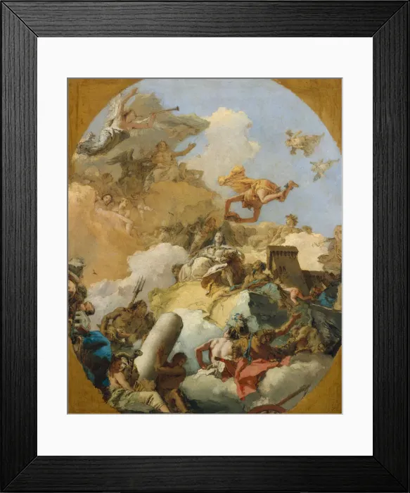 Framed Print : The Apotheosis of the Spanish Monarchy, 1760s. Creator: Giovanni Battista Tiepolo Framed Print : The Apotheosis of the Spanish Monarchy, 1760s. Creator: Giovanni Battista Tiepolo