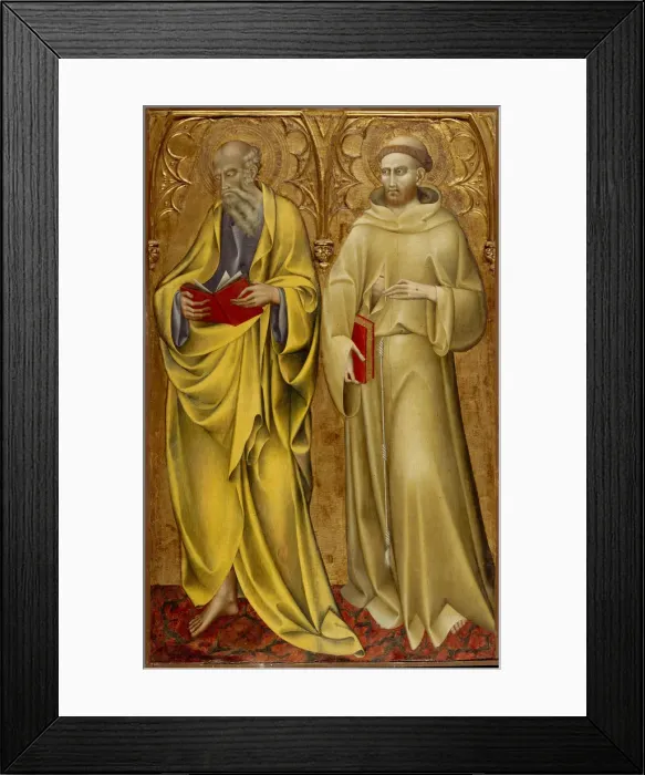 Framed Print : Saints Matthew and Francis, ca. 1435. Creator: Giovanni di Paolo Framed Print : Saints Matthew and Francis, ca. 1435. Creator: Giovanni di Paolo