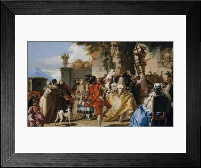 Framed Print : A Dance in the Country, ca. 1755. Creator: Giovanni Domenico Tiepolo Framed Print : A Dance in the Country, ca. 1755. Creator: Giovanni Domenico Tiepolo
