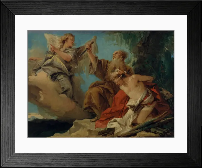 Framed Print : The Sacrifice of Isaac, mid-1750s. Creator: Giovanni Domenico Tiepolo Framed Print : The Sacrifice of Isaac, mid-1750s. Creator: Giovanni Domenico Tiepolo