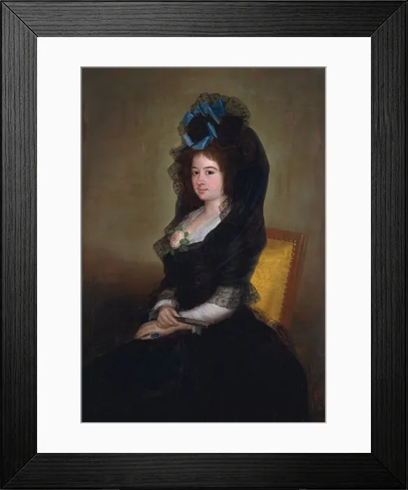 Framed Print : Narcisa Baranana de Goicoechea. Creator: Francisco Goya Framed Print : Narcisa Baranana de Goicoechea. Creator: Francisco Goya