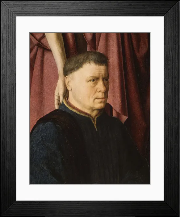 Framed Print : A Donor Presented by a Saint, ca. 1460-65. Creator: Circle of Dieric Bouts (Netherlandish, ca Framed Print : A Donor Presented by a Saint, ca. 1460-65. Creator: Circle of Dieric Bouts (Netherlandish, ca