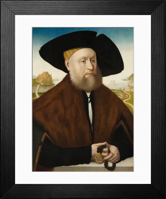 Framed Print : Heinrich(?) vom Rhein zum Mohren (1477-1536), late 1520s. Creator: Copy after Conrad Framed Print : Heinrich(?) vom Rhein zum Mohren (1477-1536), late 1520s. Creator: Copy after Conrad