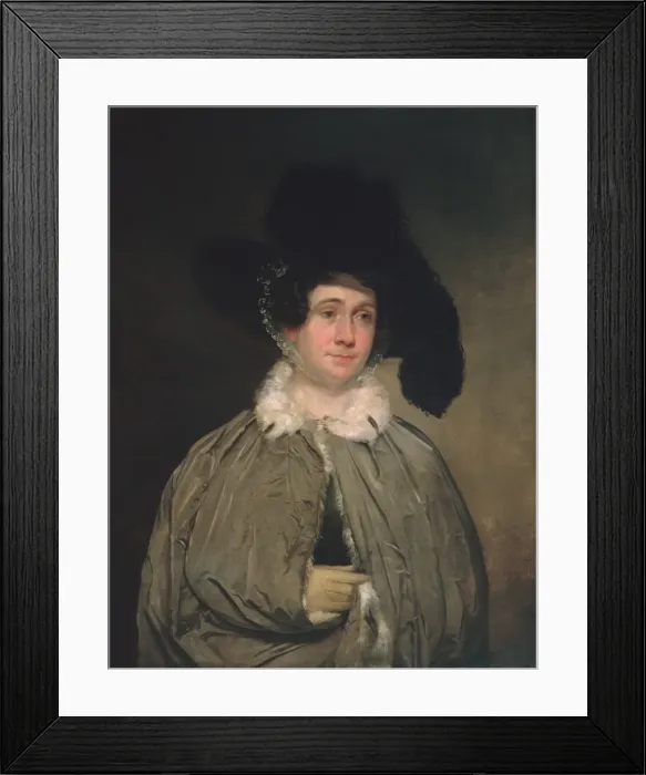 Framed Print : Mrs. Thomas Brewster Coolidge, ca. 1827. Creator: Chester Harding Framed Print : Mrs. Thomas Brewster Coolidge, ca. 1827. Creator: Chester Harding