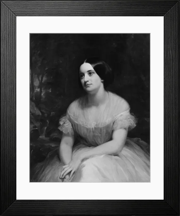 Framed Print : Mrs. James Clinton Griswold, 1854. Creator: Charles Loring Elliott Framed Print : Mrs. James Clinton Griswold, 1854. Creator: Charles Loring Elliott