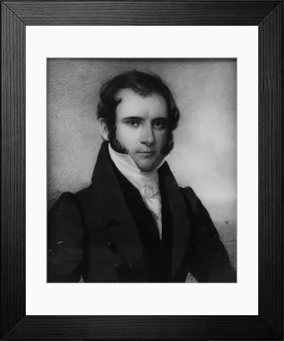 Framed Print : Portrait of a Gentleman, 1820-22. Creator: Daniel Dickinson Framed Print : Portrait of a Gentleman, 1820-22. Creator: Daniel Dickinson